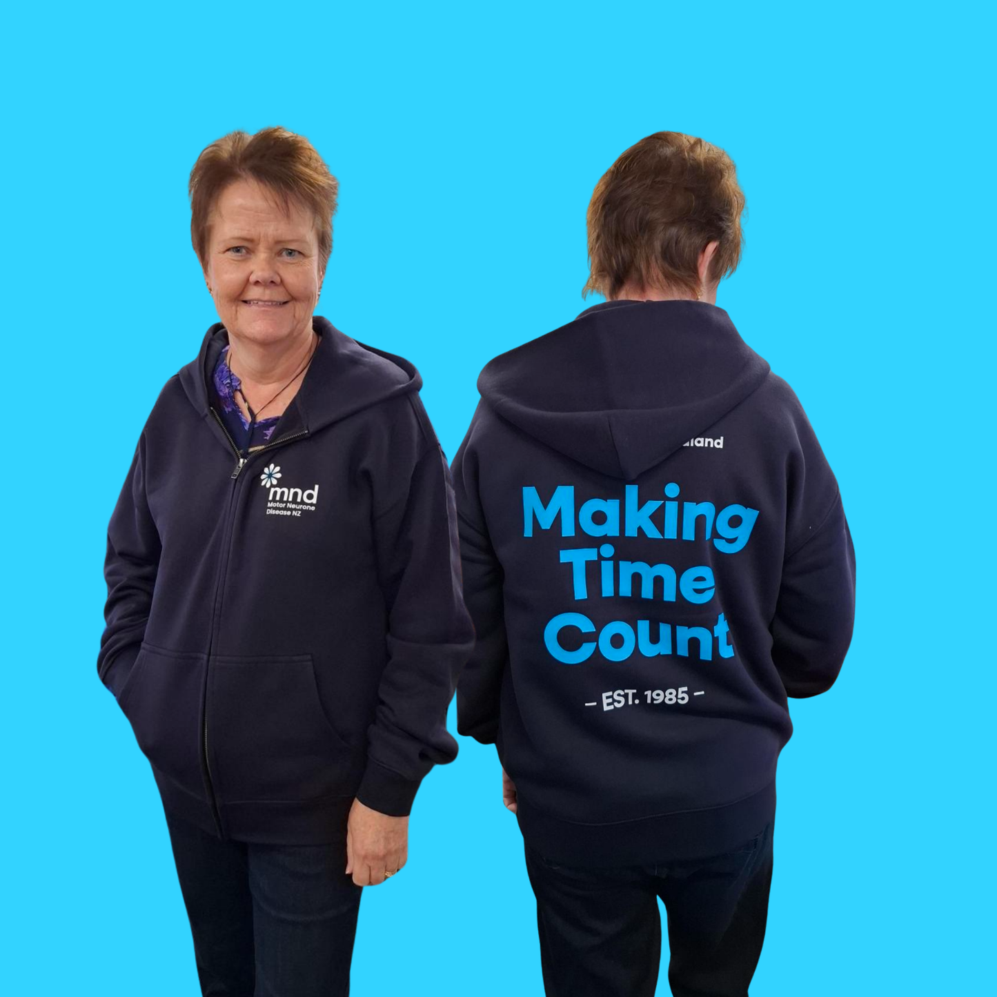 Making Time Count Zip Up Hoodie - MND NZ
